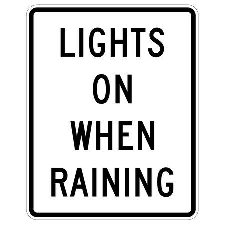 Sign Solutions Usa 30 in Height, 24 in Width, Aluminum, Vertical Rectangle DUS08DWT2430R16-6